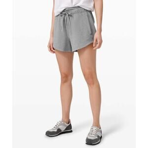 Lululemon Inner Glow Short 3" Modal In Heathered Gray Size 6